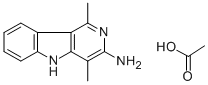 3-AMINO-1,4-DIMETHYL-5H-PYRIDO[4,3-B]INDOLE, ACETATE Structural