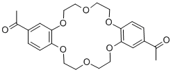 4',4''(5'')-DIACETYLDIBENZO-18-CROWN-6 Structural