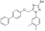 s-Triazole-2-thiol, 5-(4-biphenylyloxymethyl)-1-(3,4-dimethylphenyl)-