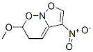 Isoxazolo[2,3-b][1,2]oxazine, 5,6-dihydro-6-methoxy-3-nitro- (9CI) Structural