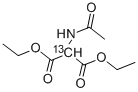 DIETHYL ACETAMIDOMALONATE-2-13C Structural