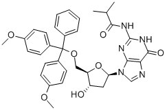 5'-O-Dimethoxytrityl-N-isobutyryl-deoxyguanosine Structural