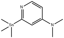 4-N,N-Dimethylamino-2-(trimethylstannyl)-pyridine Structural