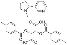 (+)-NICOTINE (+)-DI-P-TOLUOYLTARTRATE SALT Structural