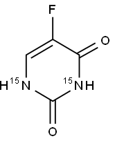 5-FLUOROURACIL-15N2 Structural