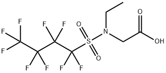 N-ethyl-N-[(nonafluorobutyl)sulphonyl]glycine  Structural