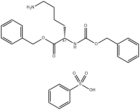 Z-LYS-OBZL BENZENESULFONATE Structural