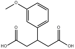 3-(3-Methoxyphenyl)pentanedioic acid Structural