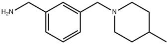 [3-[(4-METHYLPIPERIDINO)METHYL]PHENYL]METHANAMINE Structural