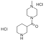 (4-METHYLPIPERAZINO)(3-PIPERIDINYL)METHANONE DIHYDROCHLORIDE Structural