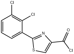 2-(2,3-DICHLOROPHENYL)-1,3-THIAZOLE-4-CARBONYL CHLORIDE Structural