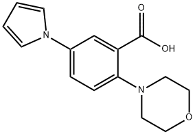 2-MORPHOLINO-5-(1H-PYRROL-1-YL)BENZOIC ACID Structural