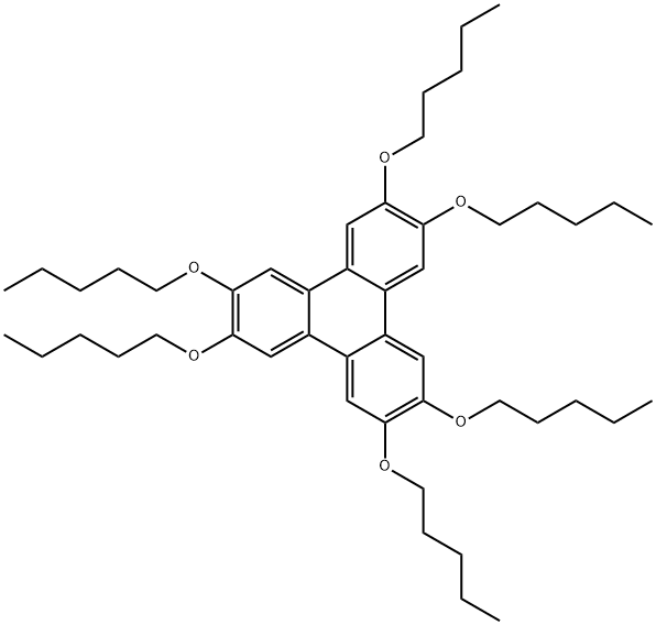 2,3,6,7,10,11-HEXAKIS(PENTYLOXY)TRIPHENYLENE Structural