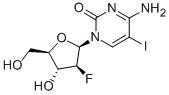 4-Amino-1-[(2R,3S,4R,5R)-3-fluoro-4-hydroxy-5-(hydroxymethyl)oxolan-2-yl]-5-iodopyrimidin-2-one