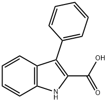 3-PHENYL-1H-INDOLE-2-CARBOXYLIC ACID Structural