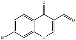 7-Bromo-4-oxo-4H-chromene-3-carbaldehyde Structural