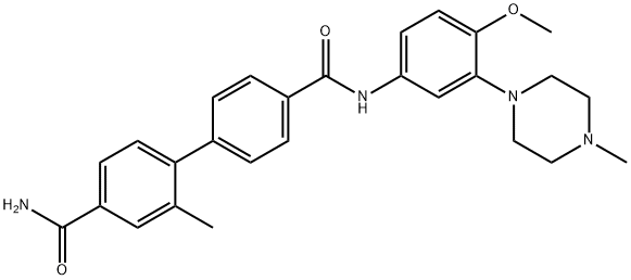 [1,1'-BIPHENYL]-4,4'-DICARBOXAMIDE, N4'-[4-METHOXY-3-(4-METHYL-1-PIPERAZINYL)PHENYL]-2-METHYL-