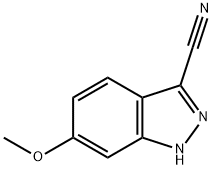 6-METHOXY-1H-INDAZOLE-3-CARBONITRILE Structural