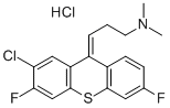 1-Propanamine, 3-(2-chloro-3,6-difluoro-9H-thioxanthen-9-ylidene)-N,N- dimethyl-, hydrochloride