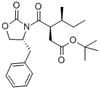 3-(4-Benzyl-2-oxo-oxazolidine-3-carbonyl)-4-methyl-hexanoic acid tert-butyl ester Structural