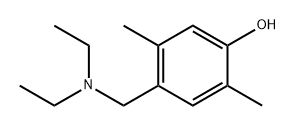 4-(DIETHYLAMINOMETHYL)-2,5-DIMETHYLPHENOL Structural