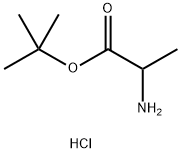 tert-Butyl 2-aminopropanoate hydrochloride Structural
