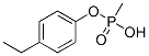 Phosphonic acid, methyl-, mono(4-ethylphenyl) ester (9CI) Structural