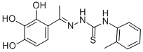 Hydrazinecarbothioamide, N-(2-methylphenyl)-2-(1-(2,3,4-trihydroxyphen yl)ethylidene)- Structural