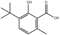 3-tert-butyl-2-hydroxy-6-methylbenzoic acid Structural