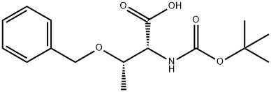 N-(tert-Butoxycarbonyl)-O-benzyl-D-threonine Structural