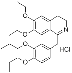 3,4-Dihydro-6,7-diethoxy-1-((3,4-dipropoxyphenyl)methyl)isoquinoline h ydrochloride