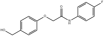 N-(4-fluorophenyl)-2-[4-(hydroxymethyl)phenoxy]acetamide Structural