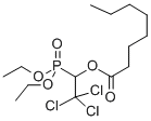 O,O-Diethyl 2,2,2-trichloro-1-octanoyloxyethyl phosphonate Structural