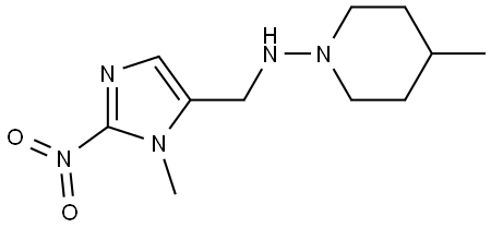 Imidazole, 1-methyl-5-(4-methylpiperidinoiminomethyl)-2-nitro- Structural