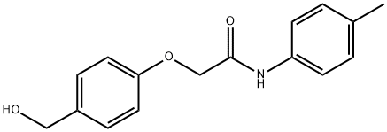 2-[4-(hydroxymethyl)phenoxy]-N-(4-methylphenyl)acetamide Structural