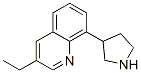 Quinoline, 3-ethyl-8-(3-pyrrolidinyl)- (9CI) Structural