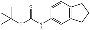 tert-Butyl 2,3-dihydro-1H-inden-5-ylcarbamate Structural