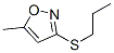 Isoxazole, 5-methyl-3-(propylthio)- (9CI) Structural