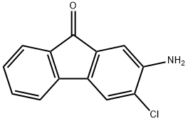 2-amino-3-chloro-fluoren-9-one Structural