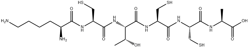 H-LYS-CYS-THR-CYS-CYS-ALA-OH TRIFLUOROACETATE SALT Structural