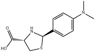 2-(4-(DIMETHYLAMINO)PHENYL)-1,3-THIAZOLIDINE-4-CARBOXYLIC ACID Structural