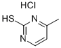 2-MERCAPTO-4-METHYLPYRIMIDINE HYDROCHLORIDE Structural