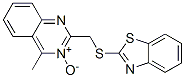 Quinazoline, 2-[(2-benzothiazolylthio)methyl]-4-methyl-, 3-oxide Structural