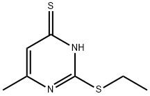 2-ETHYLSULFANYL-6-METHYL-PYRIMIDINE-4-THIOL Structural