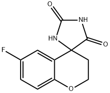 6-FLUORO-4-CHROMANONE HYDANTOIN Structural