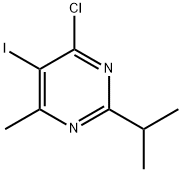 4-Chloro-5-iodo-2-isopropyl-6-methylpyrimidine Structural