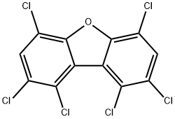 1,2,4,6,8,9-HEXACHLORODIBENZOFURAN Structural