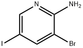 3-BROMO-5-IODOPYRIDIN-2-AMINE Structural