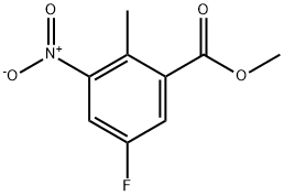 Methyl 5-fluoro-2-methyl-3-nitrobenzoate Structural