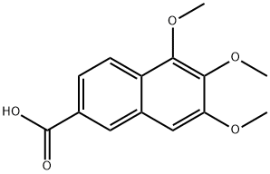 5,6,7-trimethoxy-2-naphthoic acid Structural